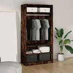 vidaXL Kleiderschrank R&auml;uchereiche 100x50x200 cm Holzwerkstoff