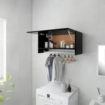 vidaXL Kleiderschrank Schwarz 70x32,5x35 cm Holzwerkstoff