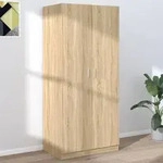 vidaXL Kleiderschrank Sonoma-Eiche 80x52x180 cm Holzwerkstoff