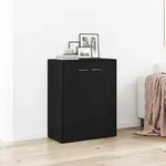 vidaXL Sideboard Schwarze Eiche 60x30x75 cm Holzwerkstoff
