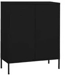 vidaXL Lagerschrank Schwarz 80x35x101,5 cm Stahl