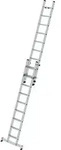 Schiebeleiter Alu.Stufen 2x9 Arbeits-H.b.ca.5450mm geriffelte Stufen 17,9kg MUNK