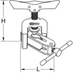 KS Tools 122.0525 Universal-B&ouml;rdelger&auml;t mit Schnellspannvorrichtung