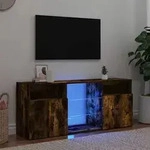 vidaXL TV-Schrank mit LED-Leuchten R&auml;uchereiche 120x30x50 cm