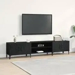 vidaXL TV-Schrank Schwarz Eiche 180x31,5x40 cm Holzwerkstoff