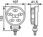 HELLA 1G0 357 108-012 LED-Arbeitsscheinwerfer - Valuefit R900 - 12/24V - 900lm -