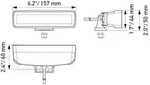 HELLA 1FB 358 176-211 LED Mini LB 6.2`` Fern