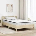 vidaXL Matratze 2 pcs Wei&szlig; und Grau 60 x 200 cm Bonell Feder