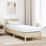 vidaXL Matratze Wei&szlig; und Blau 70 x 200 cm Jacquard-Stoff