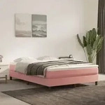 vidaXL Taschenfederkernmatratze Rosa 140x210x20 cm Samt