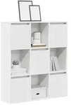 vidaXL B&uuml;cherregal Wei&szlig; 89x24x101,5 cm Holzwerkstoff