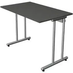 Schreibtisch SmartOffice C-Fu&szlig;-Gestell 100x60x75cm anthrazit