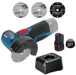 Bosch Akku-Winkelschleifer GWS 12V-76 &Oslash; 76 mm/ 1x 2,0 Ah Akku + Ladeger&auml;t