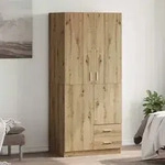 vidaXL Kleiderschrank Artisan-Eiche 80x52x180 cm Holzwerkstoff