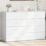 vidaXL Sideboards 2 Stk. Wei&szlig; 60x39x80 cm Holzwerkstoff