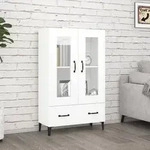 vidaXL Highboard Wei&szlig; 70x31x115 cm Holzwerkstoff