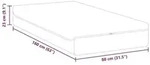 vidaXL Matratze Wei&szlig; und Grau 80 x 160 cm Jacquard-Stoff