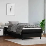 vidaXL Taschenfederkernmatratze Schwarz 80x200x20 cm Kunstleder