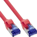 InLine&reg; Patchkabel Slim, Cat.6A, S/FTP, TPE (LSZH) flexibel, PoE, rot, 30m Kabel