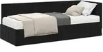 vidaXL Eckbettgestell mit Matratze mit Kopfteil 2 pcs Schwarz Samt