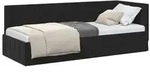 vidaXL Eckbettgestell mit Kopfteil Schwarz 80 cm x 200 cm Samt