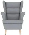vidaXL Sessel Hellgrau 74x84x100 cm Stoff