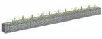 vidaXL Gabionen-Hochbeet Verzinkter Stahl 450&times;30&times;30 cm