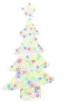 vidaXL Weihnachtsbaum mit 100 LEDs Mehrfarbig 120 cm Acryl