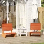 vidaXL Gartenst&uuml;hle 2 Stk. Wachsbraun 60x64x70,5 cm Massivholz Kiefer