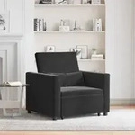 vidaXL 3-in-1 Einzelsofa-Bett wandelbar schwarzes Velvet