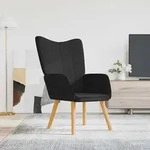 vidaXL Relaxsessel Schwarz Stoff