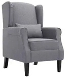 vidaXL Sessel Dunkelgrau Stoff