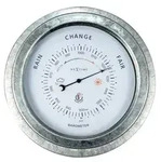 "4303GA - Barometer "Orchidee", &Oslash; 22 cm, Metall, verzinkt"