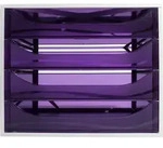 Exacompta ECOBOX Schubladenbox mit 4 Schubladen - Violett - 228619D
