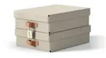 Esselte Leitz Arrchivbox Puro flach mit Klappdeckel 2 Stueck Sand