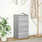 vidaXL Sideboard Grau Sonoma 37,5x35x76 cm Holzwerkstoff