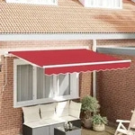 vidaXL Markisenersatzstoff f&uuml;r 300 x 250 cm Rahmen Rot