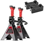 HEYNER&reg; Unterstellbock 2er Set mit Gummiauflage und verst&auml;rkter 3in1 Gummiauflage
