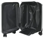 vidaXL Faltbarer Koffer Hartschale 24'' Silber 43x27x66 cm ABS
