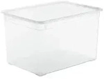rothopro Clearbox Aufbewahrungsbox mit Deckel Fassungsverm&ouml;gen: 46,0 l