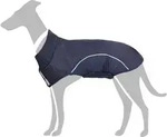 vidaXL Hunde Regenmantel mit Reflexstreifen Polyester Marineblau XXS
