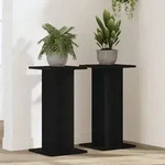 vidaXL Lautsprecherst&auml;nder 2 Stk. Schwarz Eiche 30x30x60 cm