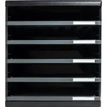 Exacompta Schubladenbox MODULO A4, 5 offene Schubladen - Dunkelgrau - 303714D