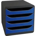 Exacompta Schubladenbox Big Box, 4 offene Schubladen, , K&ouml;nigsblau, 310703D