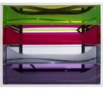 Exacompta ECOBOX Schubladenbox mit 4 Schubladen - Regenbogen - 228699D