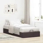 vidaXL Ottoman-Bett ohne Matratze Dunkelbraun 80x200 cm Stoff