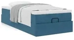 vidaXL Ottoman-Bett mit Matratze Dunkelblau 80x200 cm Samt