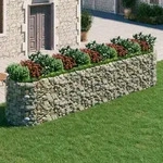 vidaXL Gabionen-Hochbeet Verzinktes Eisen 500x100x100 cm