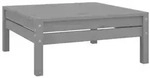 vidaXL Gartenhocker Grau Massivholz Kiefer