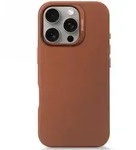 Decoded Leder-Backcover-H&uuml;lle MagSafe iPhone 16 Pro &ndash; braun